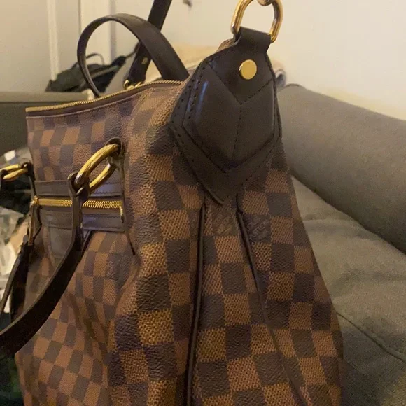Louis Vuitton Brown Checkered Shoulder Bag - Picture 16 of 16